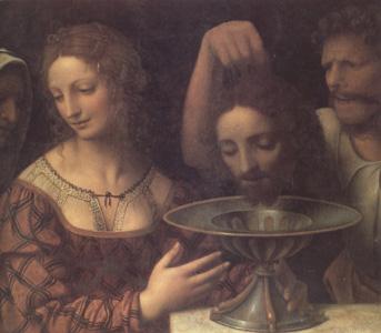 LUINI, Bernardino The Executioner Presents John the Baptist's Head to Herod (nn03) oil painting picture